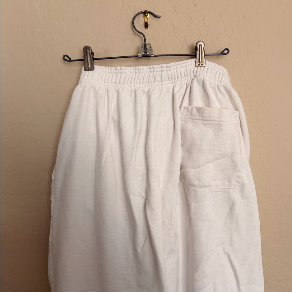 Y2K White Baggy Sweatpants Logo Joggers Streetwear